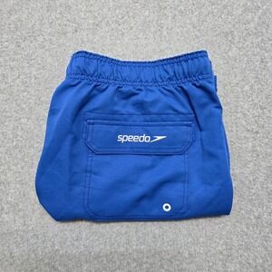 Speedo Men's XL Swim Trunks Royal Blue Mesh Lined Board Shorts 7 Inch Inseam